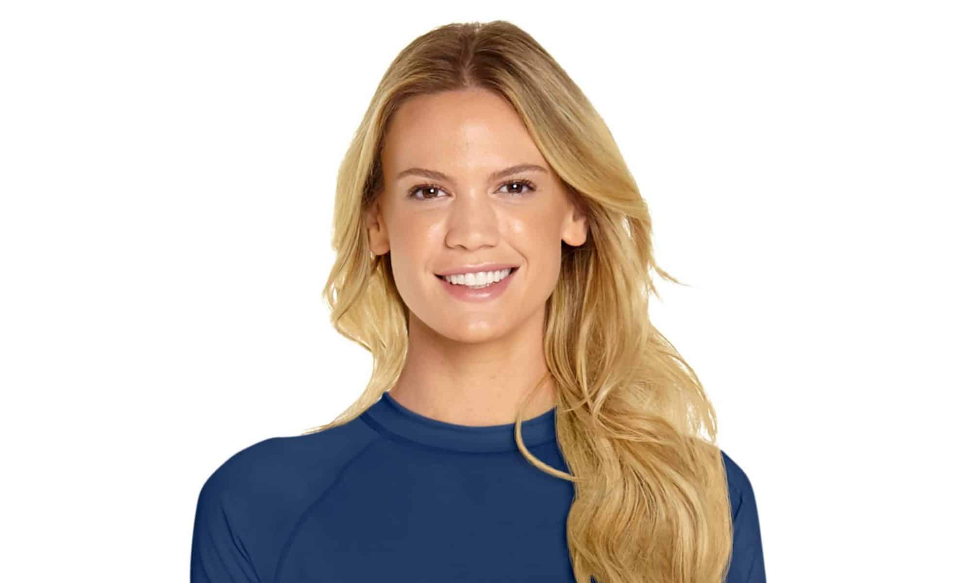 Rash Guard Short Sleeve Navy Blue Wet Effect, Inc.