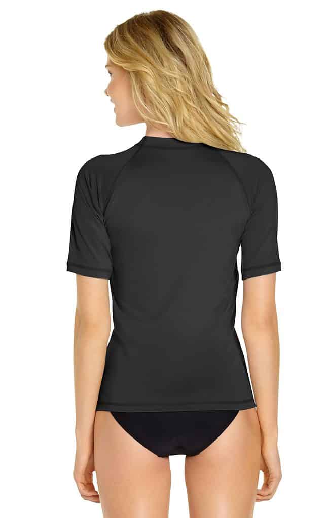 Women's Short Sleeve Rash Guard Black Wet Effect, Inc.