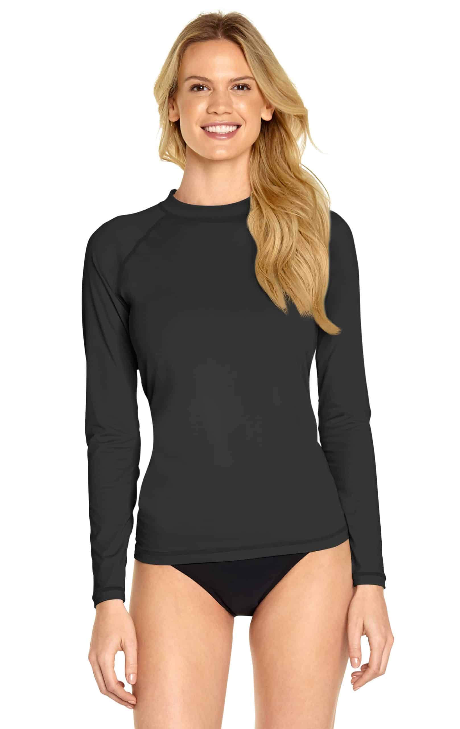 Women's Long Sleeve Rash Guard – Black - Wet Effect, Inc.