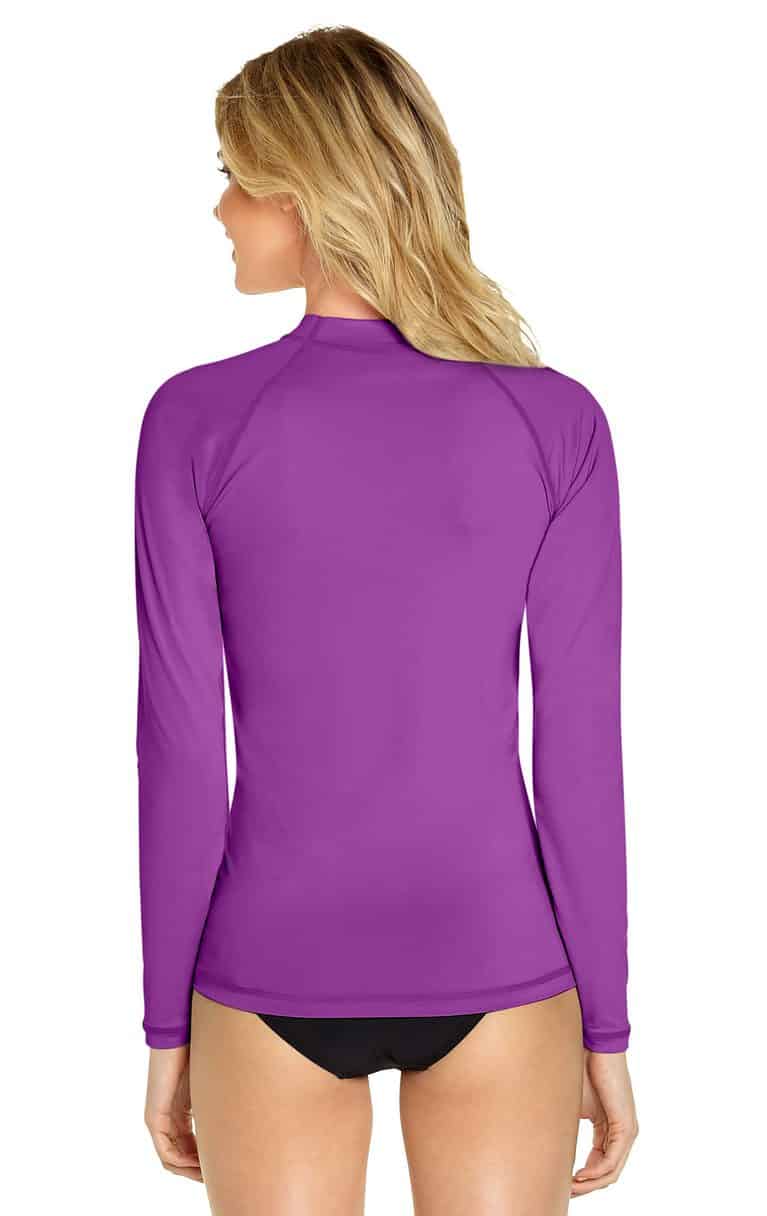 Women's Long Sleeve Rash Guard Purple Wet Effect, Inc.