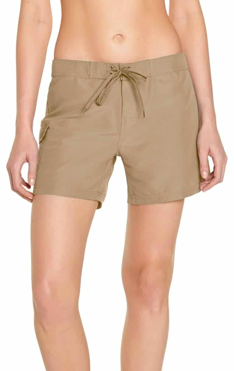 Women's Cargo Board Short - Khaki - Wet Effect, Inc. Rash guards