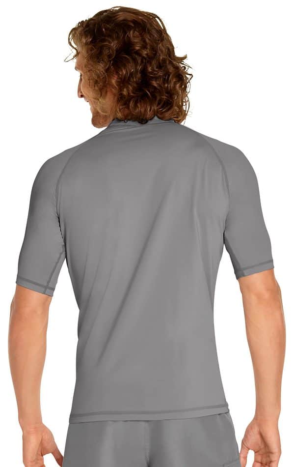 Women's Short Sleeve Rash Guard - Grey - Image 4