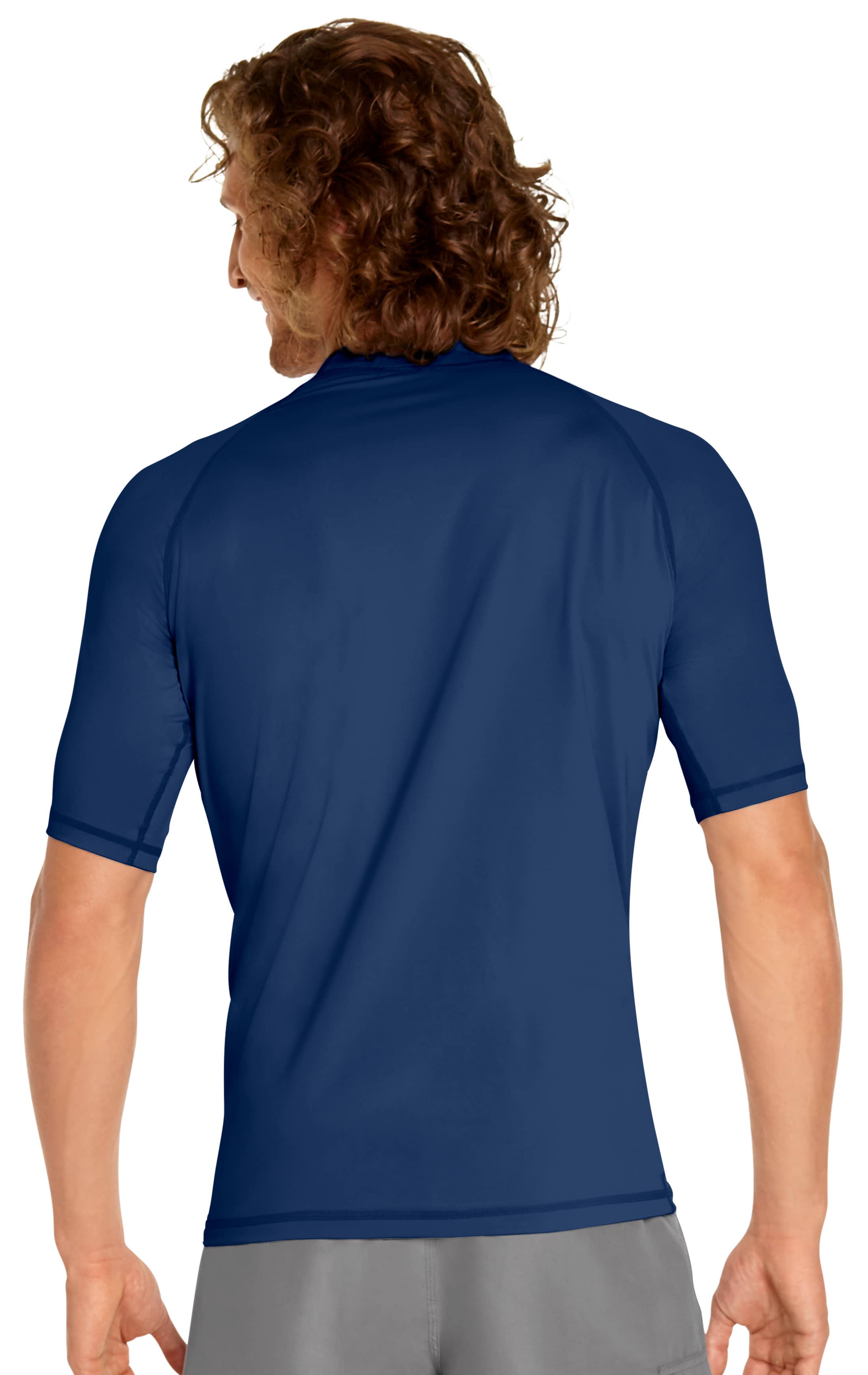 Rash Guard Short Sleeve Navy Blue Wet Effect, Inc.