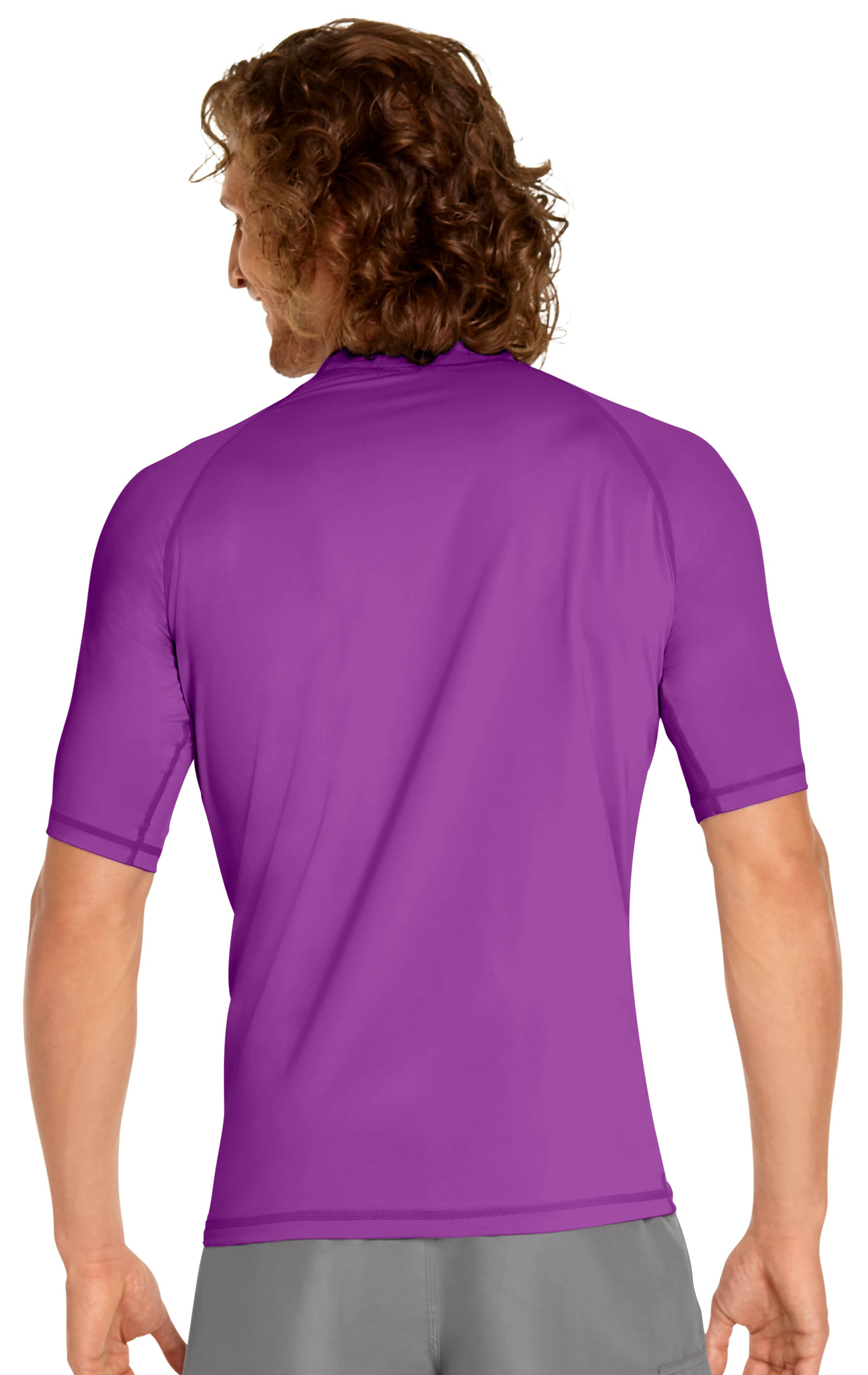 Rash Guard Short Sleeve Purple Wet Effect, Inc.