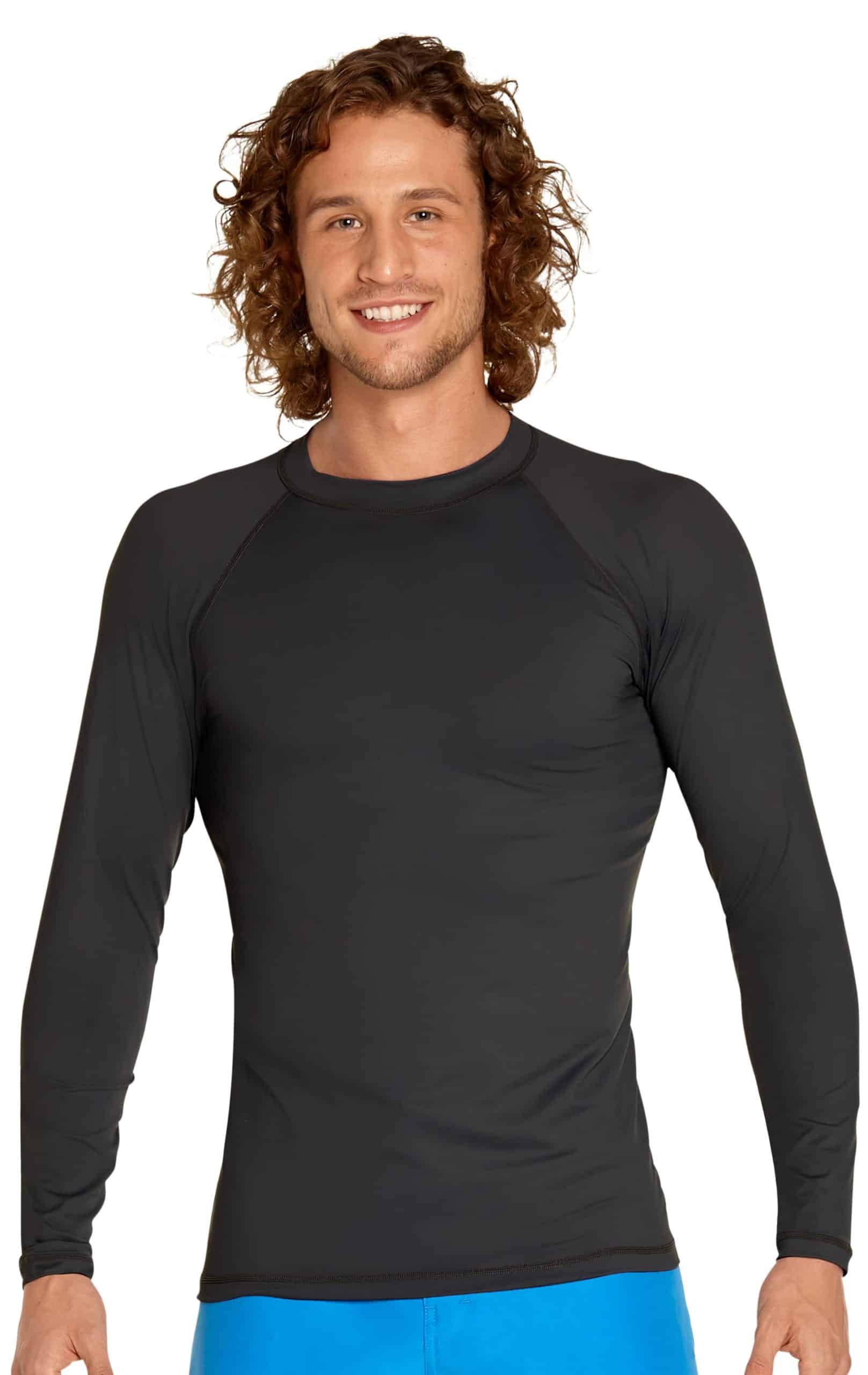 Men's Long Sleeve Rash Guard – Black - Wet Effect, Inc.