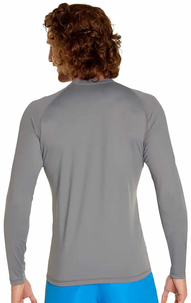 Men's Long Sleeve Rash Guard Grey Wet Effect, Inc.
