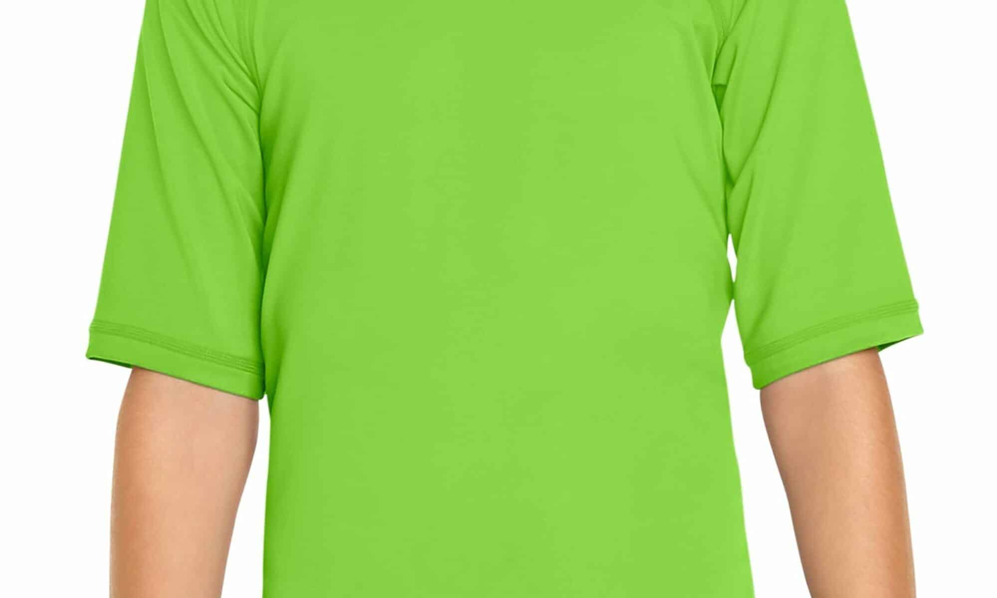 Rash Guard Short Sleeve - Lime Green