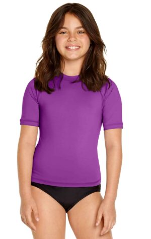 Women's Short Sleeve Rash Guard - Red - Wet Effect, Inc.