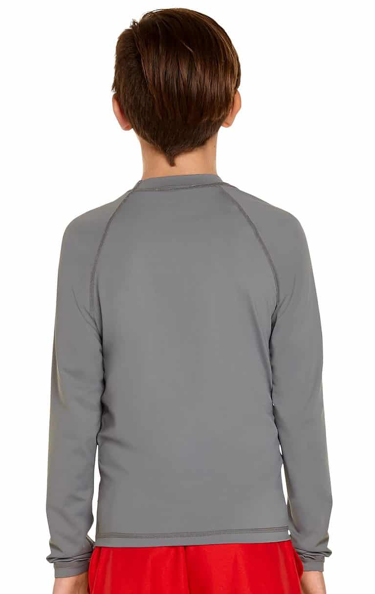Boy's Long Sleeve Rash Guard Grey Wet Effect, Inc.