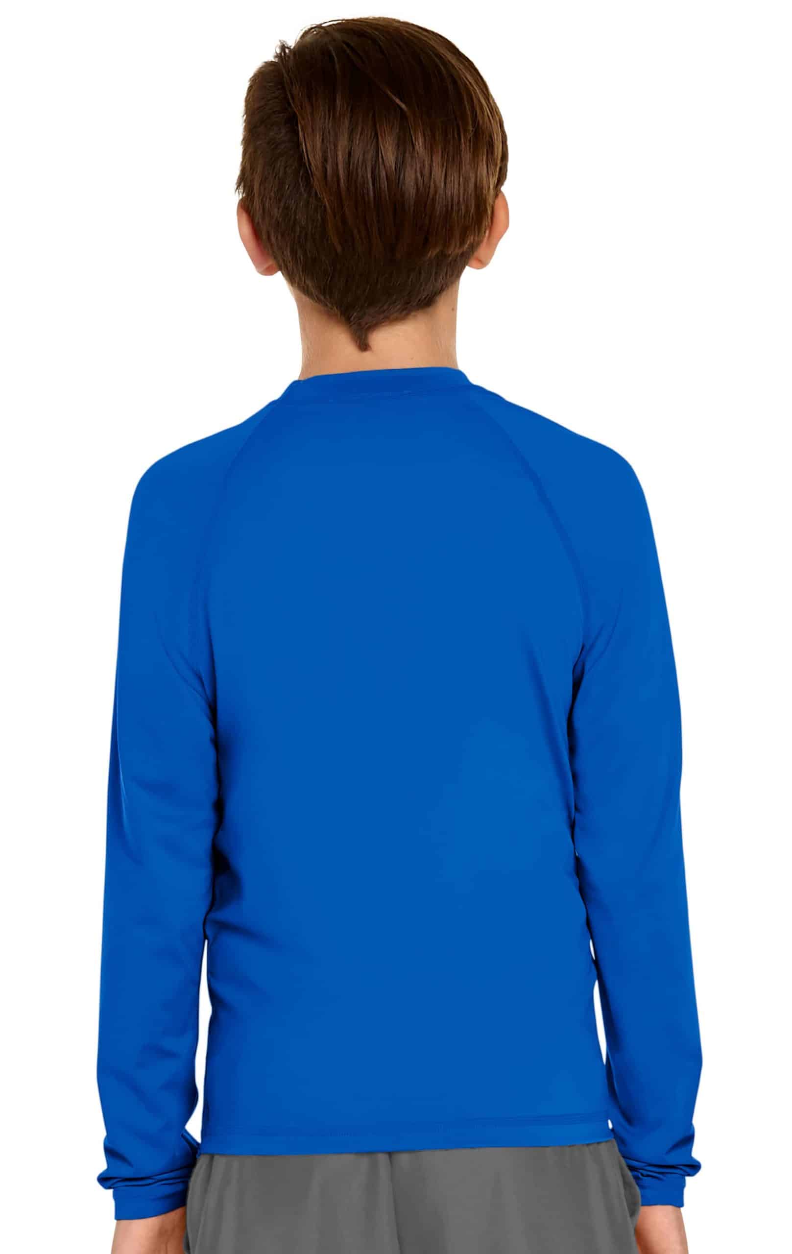 Girl's Long Sleeve Rash Guard - Royal Blue - Wet Effect, Inc.