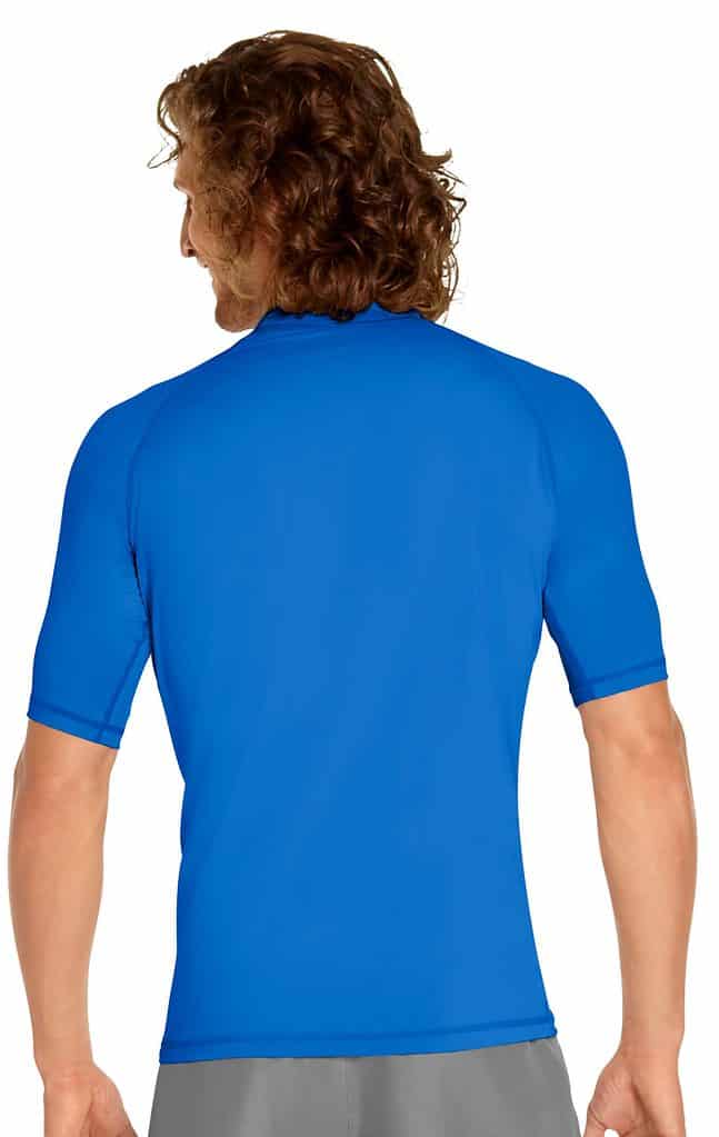Men's Short Sleeve Rash Guard Royal Blue Wet Effect, Inc.