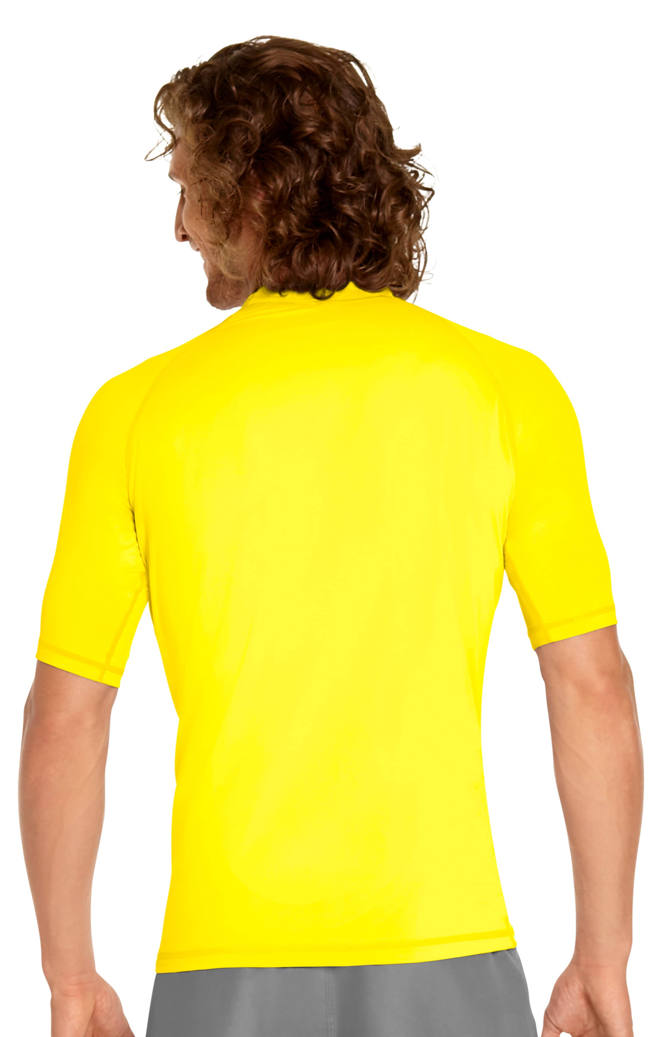 Rash Guard Short Sleeve Yellow Wet Effect, Inc.