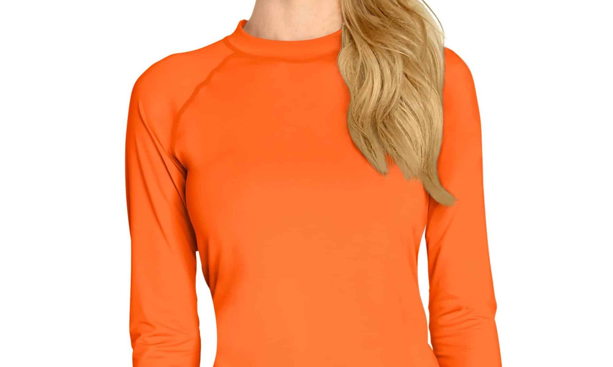 Rash Guard Long Sleeve Orange Wet Effect, Inc.