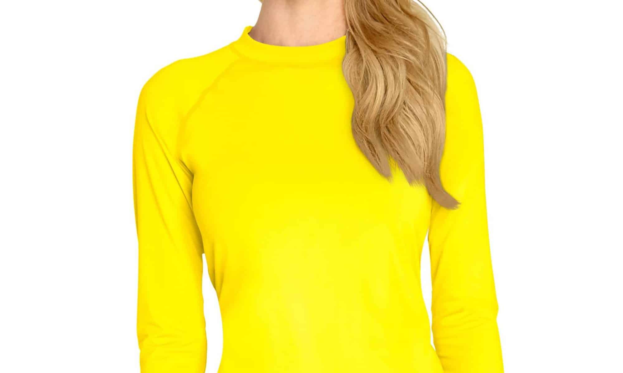 Rash Guard Long Sleeve Yellow Wet Effect, Inc.