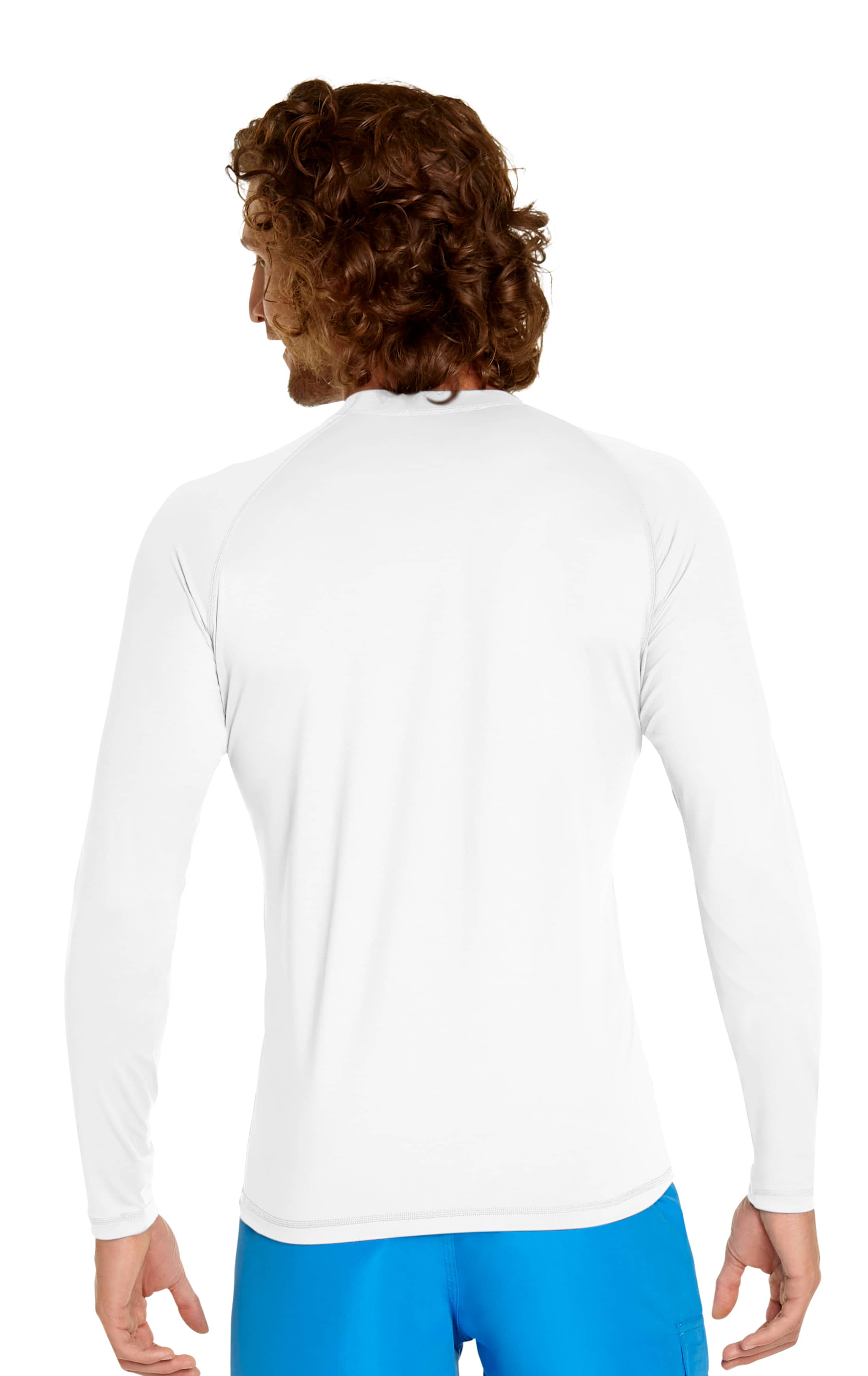 white zip rash guard