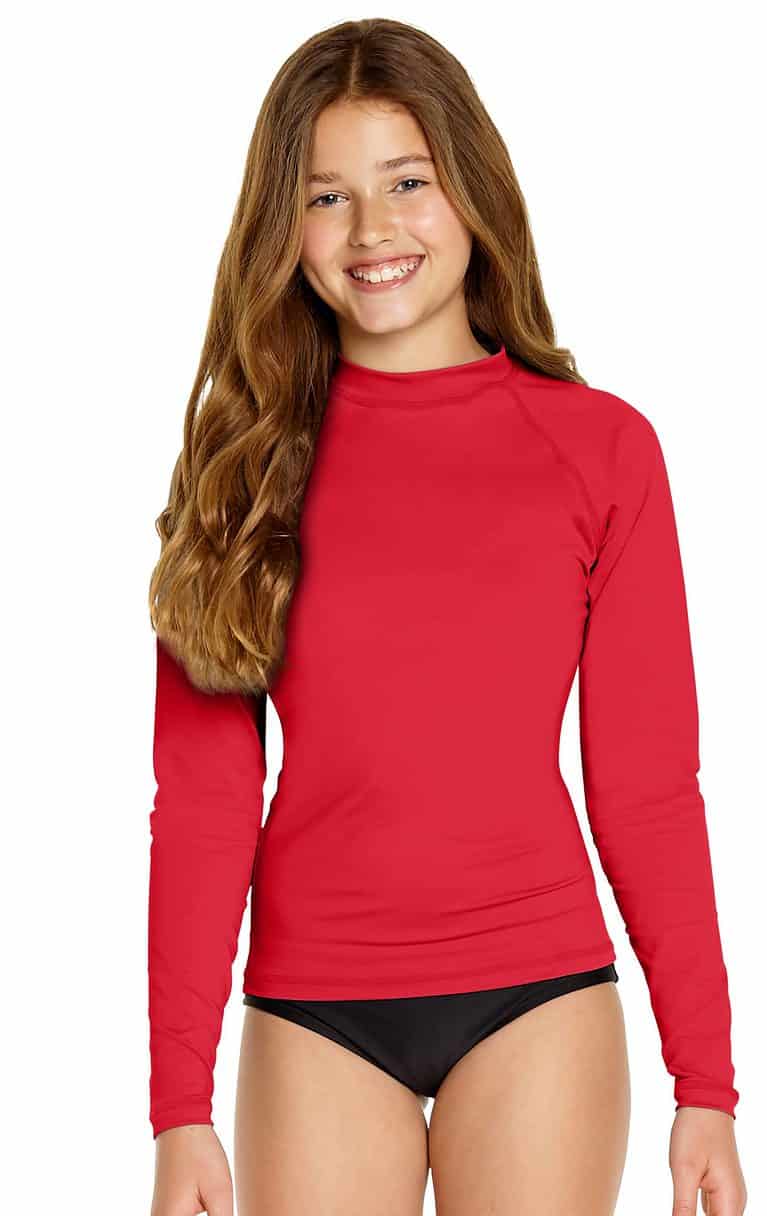 Rash Guard Long Sleeve Red Wet Effect, Inc.