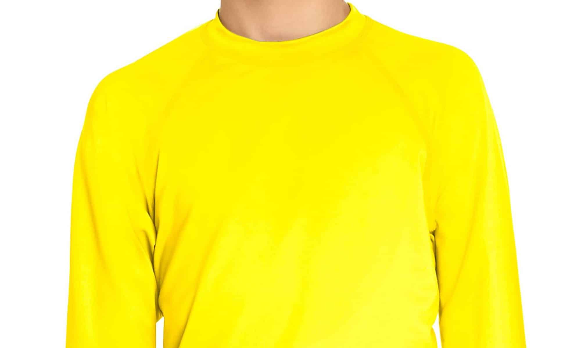 Rash Guard Long Sleeve Yellow Wet Effect, Inc.