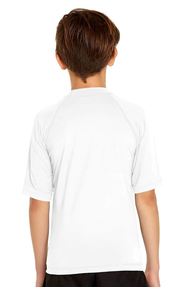 Girl's Short Sleeve Rash Guard - White - Wet Effect, Inc.