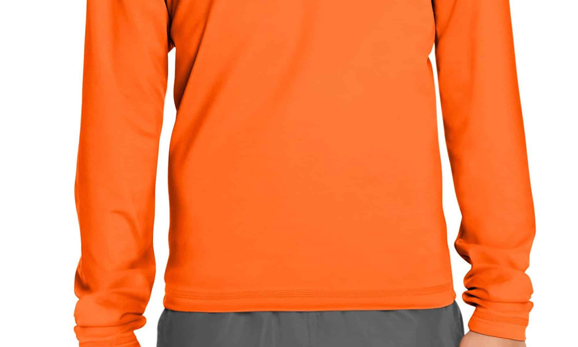 Rash Guard Long Sleeve Orange Wet Effect, Inc.