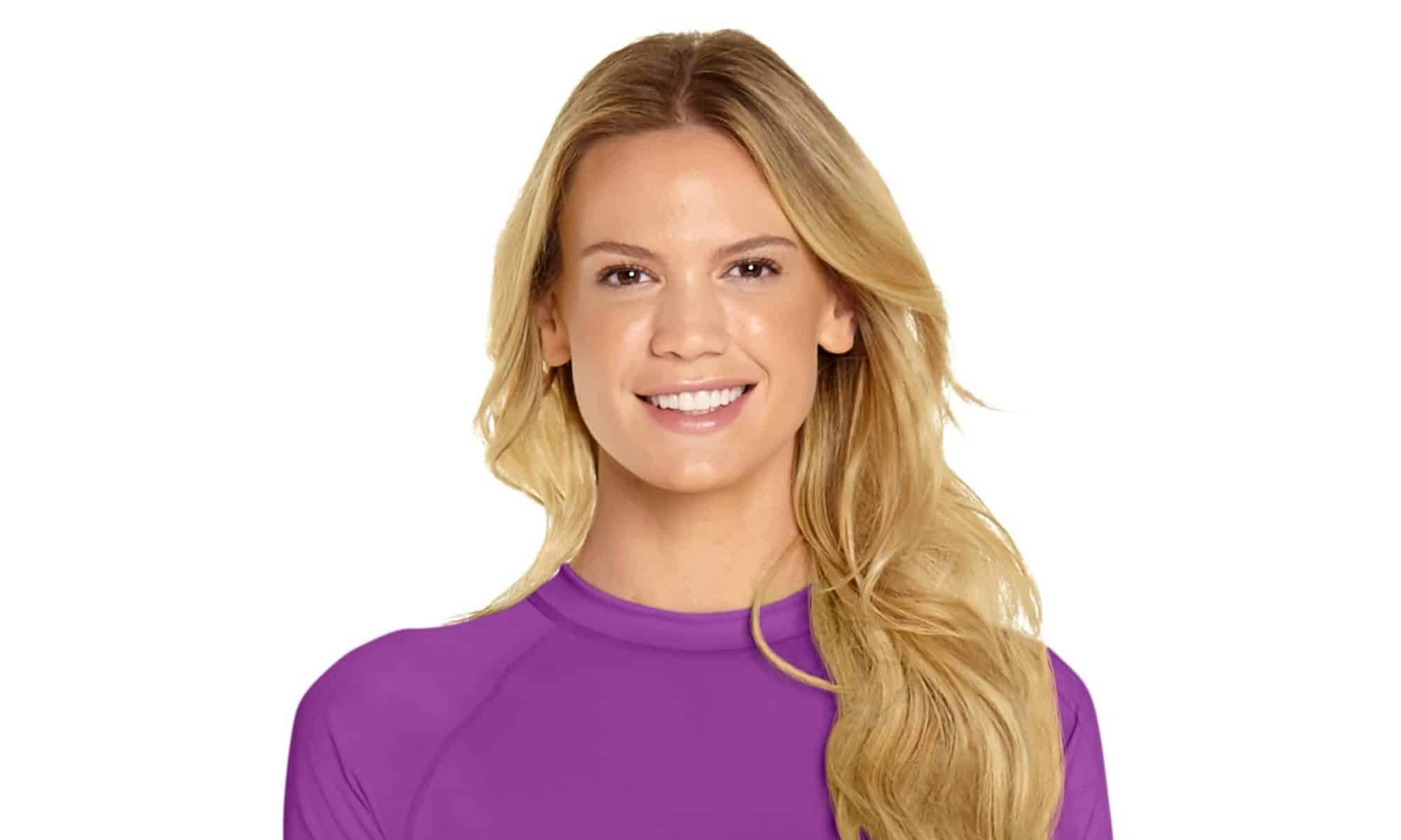 Rash Guard Short Sleeve Purple Wet Effect, Inc.